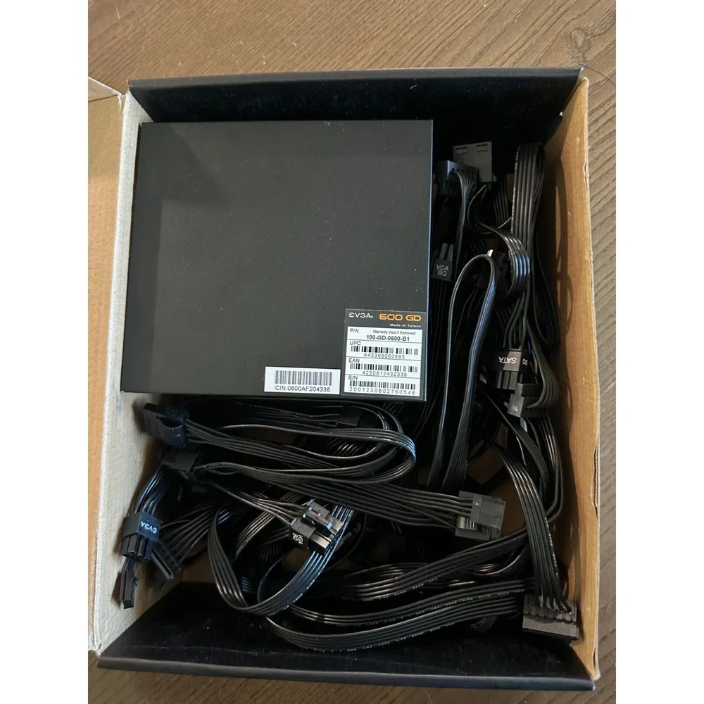EVGA 600 GD 100-GD-0600-B1 80 Plus Gold 600W Power Supply UNTESTED